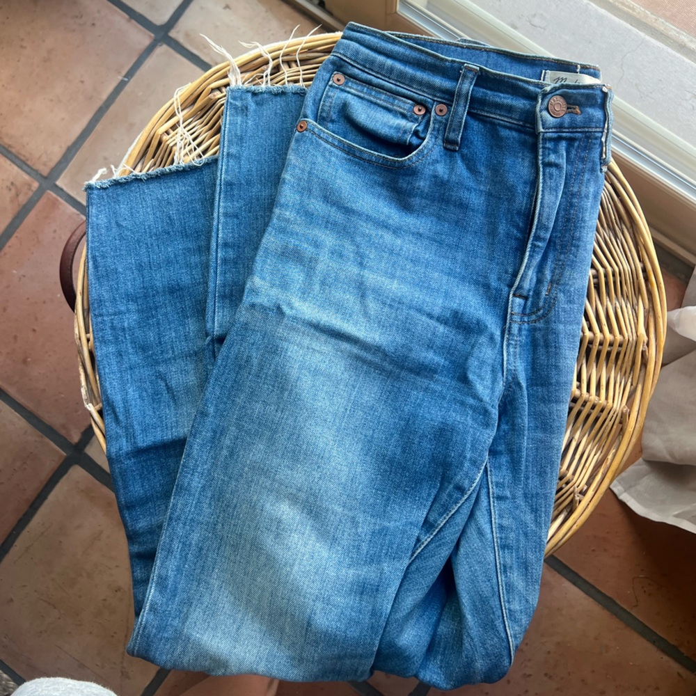 Madewell Jeans Size 24 High Rise Slim Crop Boyjean